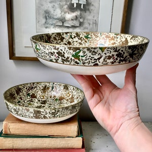 Two vintage Japan Paper mâché bowls birds and flowers image 10