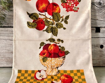Vintage apple tea towel