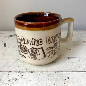 Taza de gres Vintage Atlantic City