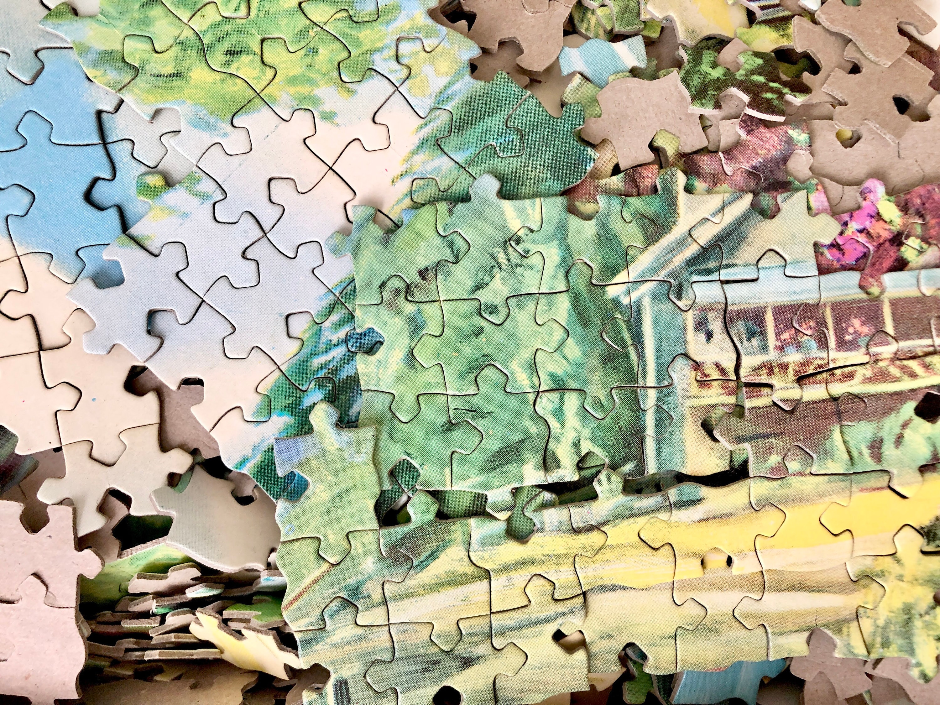 Vintage Warren Built-rite Picture Puzzle; 1000 Pieces, 