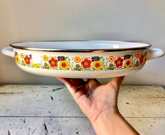 Enamelware hot sale roasting pan
