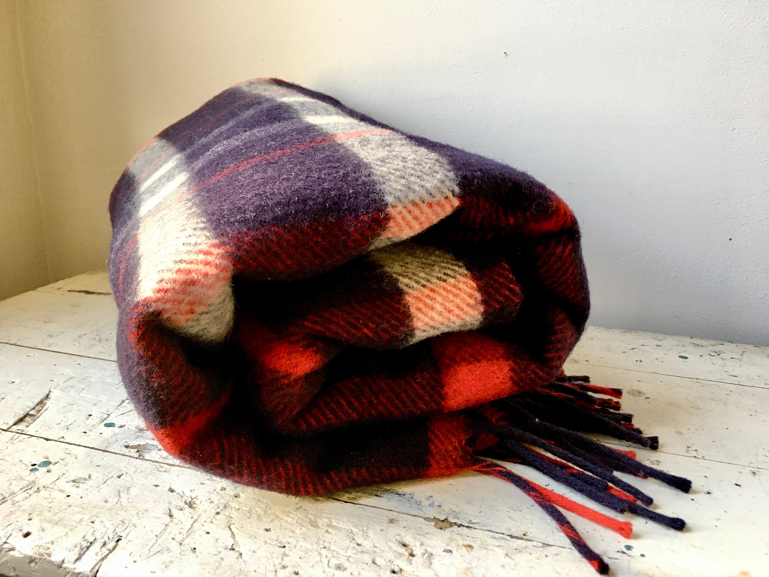 Vintage Horner Wool Blanket 68x55 - Etsy