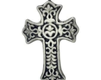 Cross Ornament Necklace Antiqued