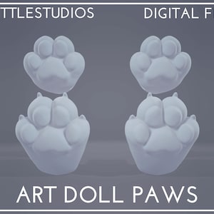 Art Doll Paws 3D Model File for Printing | WittleStudios
