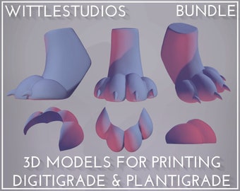 Fursuit Feet 3D Model for Printing | WittleStudios