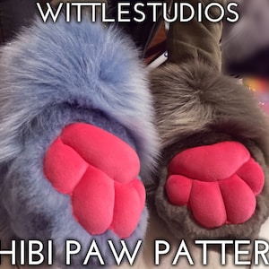 Wittle's Chibi Paws! ~ Mitten Paw Pattern