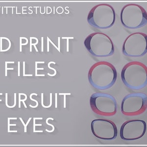 Fursuit Eye Blank Bundle - 3D Model for Printing | WittleStudios