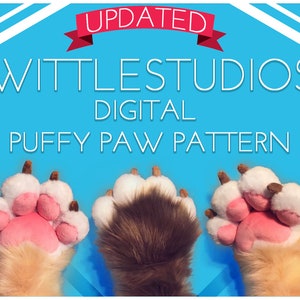 UPDATED Wittle&#39;s Puffy Paws! - Pattern - No instructions