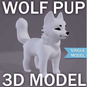 Wolf pup 3D MODEL