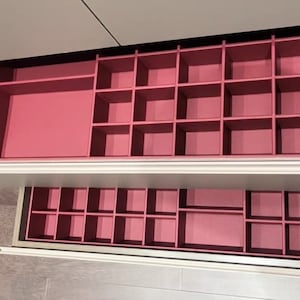 Inserti per cassetti su misura / Vassoi organizzatori di gioielli / Vassoi personalizzati in pelle PU / Conservazione di gioielli / Organizzatore di armadi / Portagioie