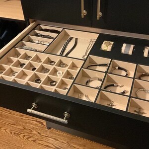 Custom sized drawer organizers by Drawer Essentials