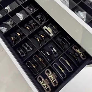 Handmade Jewelry Tray Organizer – Custom Velvet & PU Leather Drawer Inserts for Rings, Necklaces, Bracelets, Watches