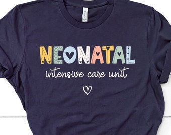 Nicu Enfermera Floral Camisa Regalo NICU Camiseta Neonatal Cuidados Intensivos Enfermera Primavera Tee Neonatal ICU Enfermera Camisa Grad Regalo para Nicu Enfermera GBTD1665