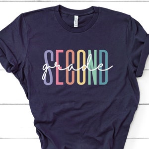 Second Grade Teacher shirt - Cute 2nd grade teacher teach tee 2021 grade level shirt Second grade team modern teacher elementary / GBTD0577