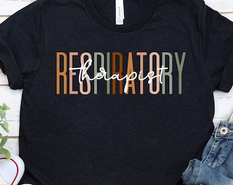 Boho Respiratory Therapy Shirt for RT, Respiratory Therapist, Pulmonologist, Respiratory Therapy Gift, Respiratory Therapy Shirt / GBTD1155