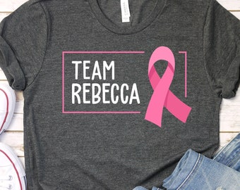 Breast Cancer T-shirt, Personalized Team Cancer T-shirt, Motivational T-shirt, Cancer Awareness, Cancer Support Team Shirt Support GBTD1322