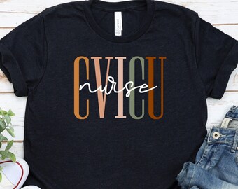 CVICU Nurse Shirt | CVICU Shirts | CVICU Sweatshirt | Ecmo Specialist t-shirt | Cvicu Nurse Gifts Tee | Cardiac Nurse Shirt  / GBTD1466