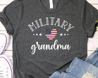 Military Grandma T-Shirt, Proud Hero Family Tee / GBTD1010