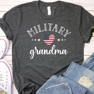 Military Grandma shirt, Love my hero, Deployment Homecoming, Proud Military Grandma, Military family Air force Army Navy Coastie / GBTD1010