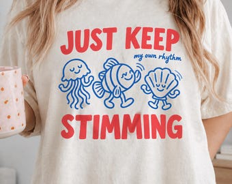 Funny Autism Shirt Ocean Stimming Autism Shirts Autism Awareness Shirt Neurodiversity Shirt Inclusion Shirt Special Education Shirt GBD3050