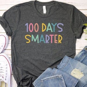 100 Days Smarter T-Shirt, 100th Day Of School Teacher t-shirt, 100 Days of School Teacher Shirt, Special Education Teacher Shirt / GBTD0962