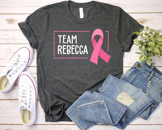 Breast Cancer T-shirt, Personalized Team Cancer T-shirt, Motivational T-shirt, Cancer Awareness, Cancer Support Team Shirt Support GBTD1322