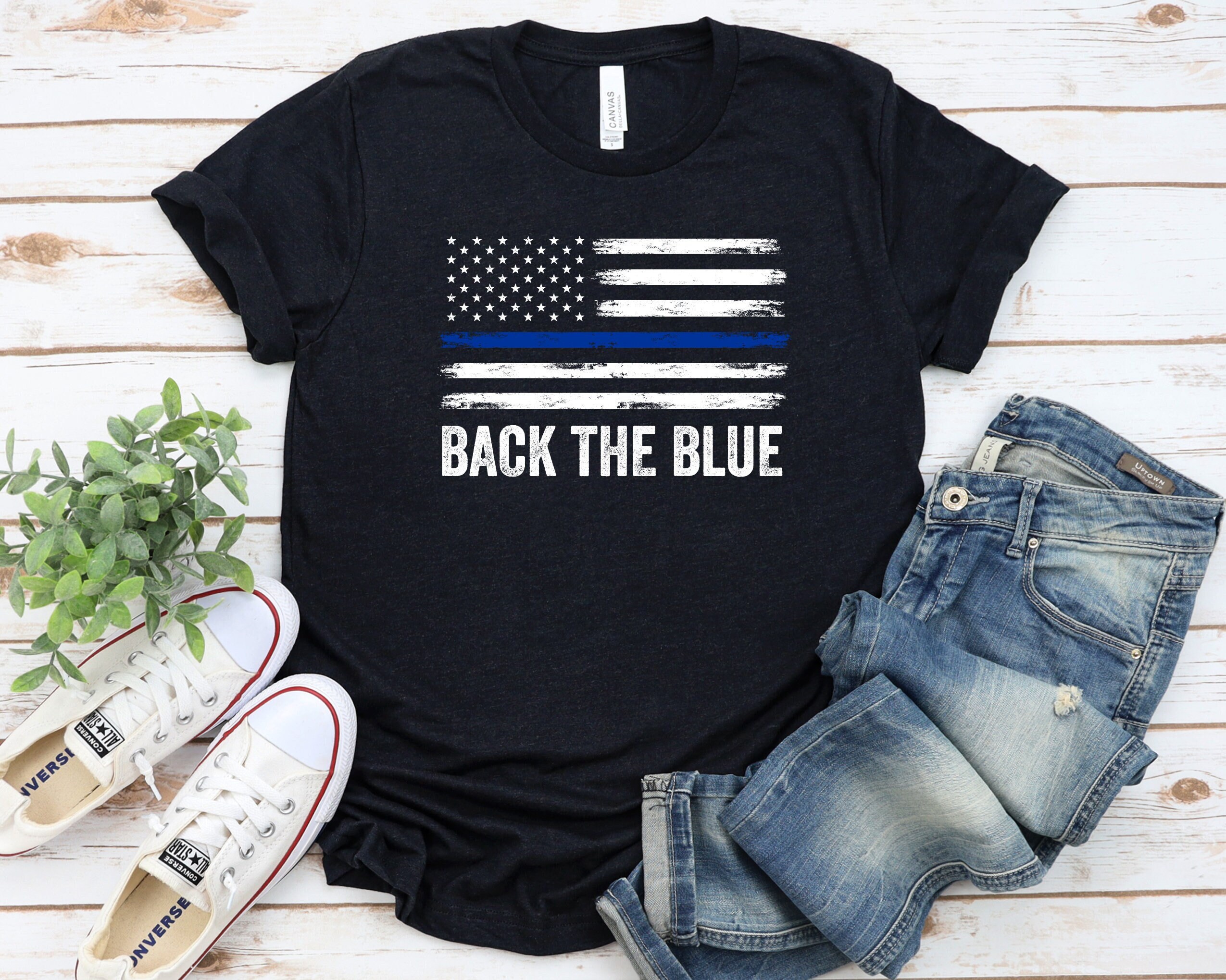 Back the cheap blue shirt