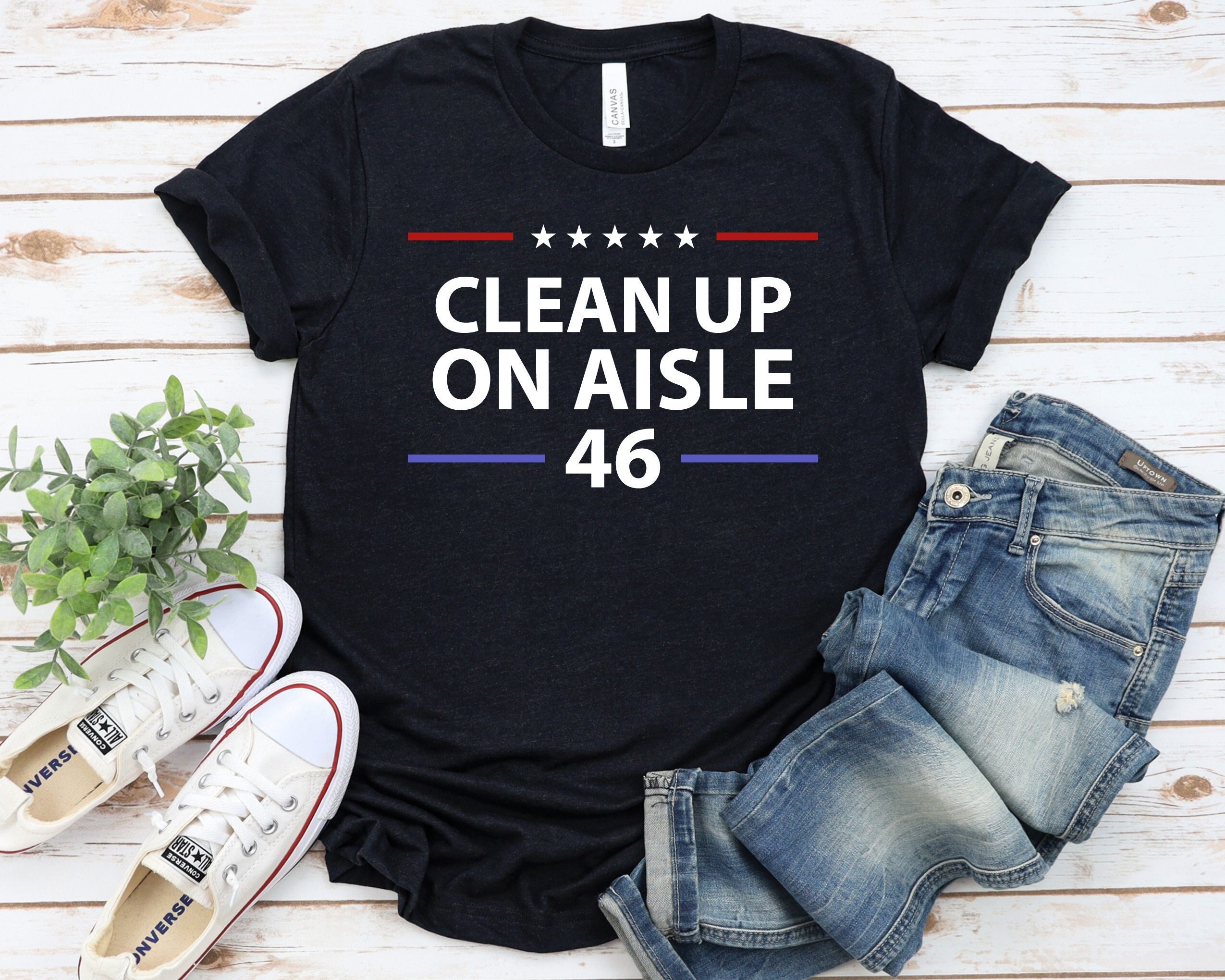 Clean up on Aisle 46 Unisex T-shirt Clean up 46 Funny - Etsy