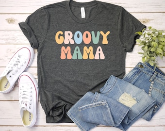 Groovy Mama Shirt, Groovy Mama Shirt, Matching Mommy And Me Shirt, Hippie Flower Power Shirt, Groovy Vibes Shirt Gift For Mom / GBTD1690