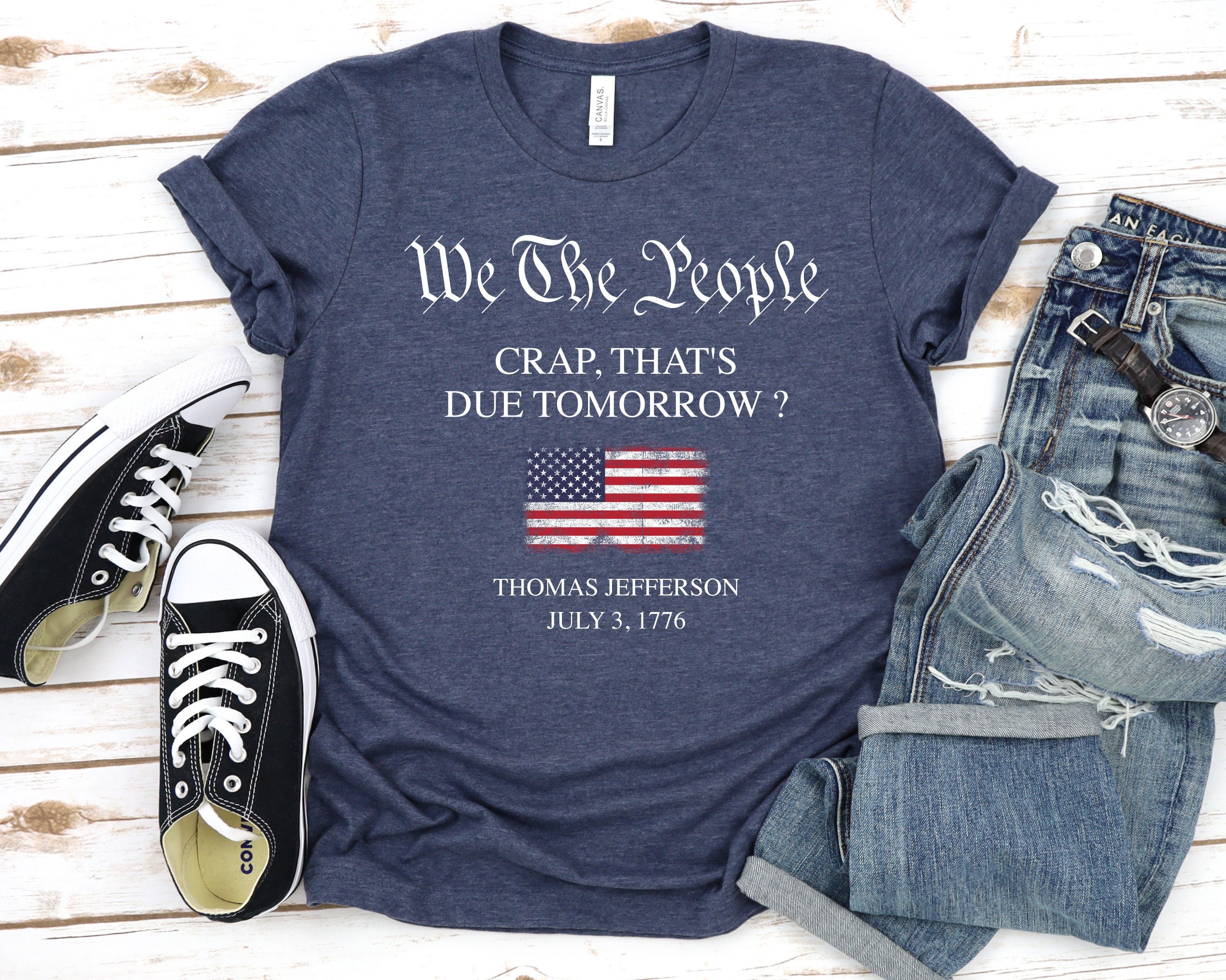Funny Thomas Jefferson Usa History Teacher T-Shirt Classic Unisex
