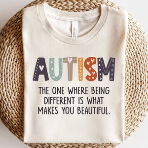 Autism Shirt Friends Autism Shirt The One Where Being Different Is What Makes You Beautiful Advocate for Autism Awareness T-Shirt / GBD1822