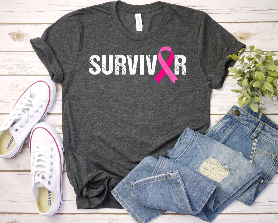 Breast Cancer Survivor Shirt for Women, Cancer Ribbon Shirt, Breast ...