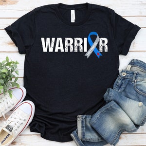 T2D Diabetes Warrior, Type 2 Diabetes Awareness T2D Diabetes Awareness Shirt, Diabetes Survivor Support Shirt Blue Grey Ribbon T2D GBTD1385 Bild 2