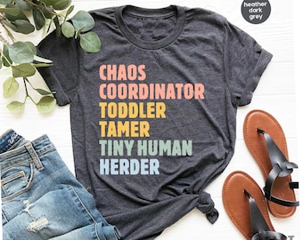 Funny Mom Shirt, Daycare Babysitter Childcare Gift Shirt mom Nanny Shirt, Kindergarten Teacher, Teacher T-shirt, Mothers day GBD2058