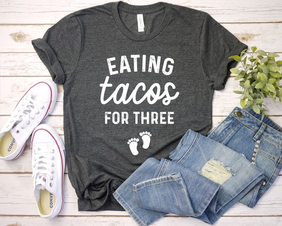 Pregnancy Announcement Shirt Eating Tacos For Two Pregnant Pregnancy Announcement Shirt Eating Tacos For Two Pregnant