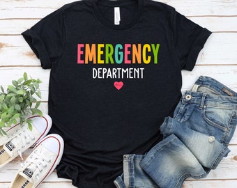 Emergency Department Shirt ER Nurse Shirt Nurse Shirt Emergency Nurse Shirt New Nurse Grad Gift Nurse ER Department Shirt OK / GBD1873