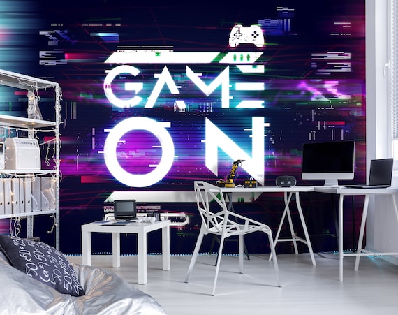 Gaming Wall Mural Gamer Teen Room Wallpaper Teenager Mural - Etsy