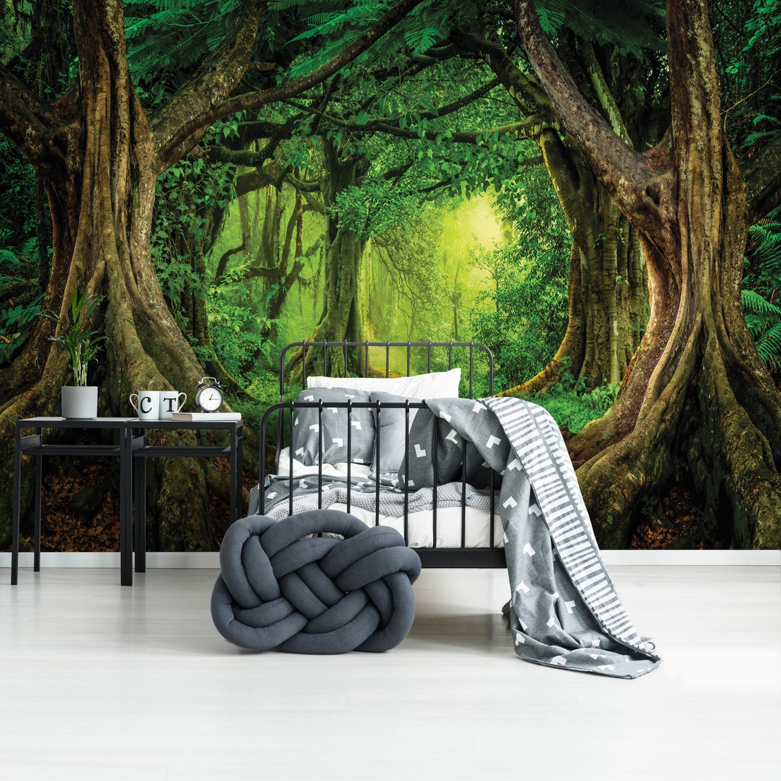 Magic FOREST Wallpaper KIDS Room Woods Mural Wall - Etsy