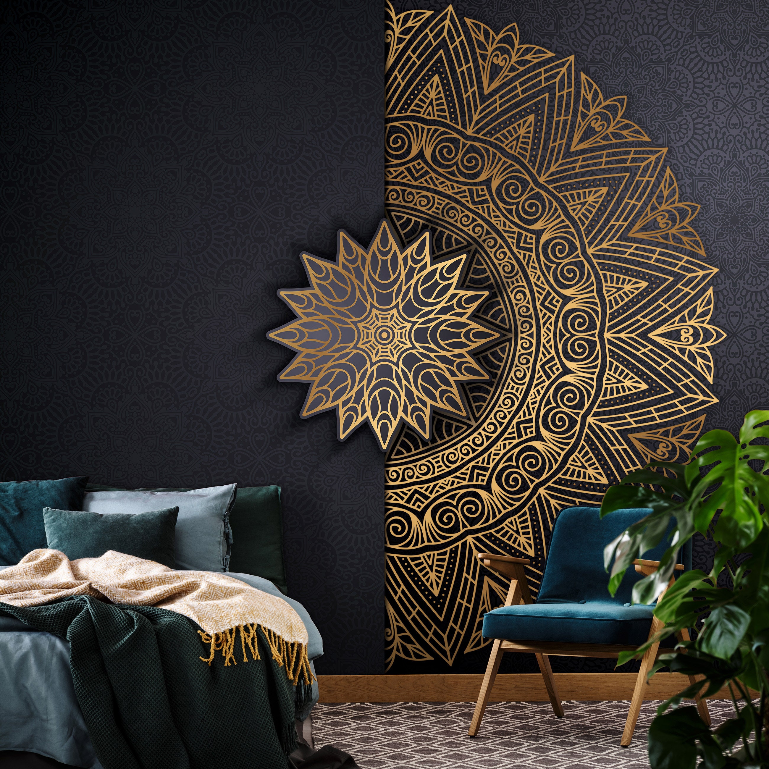 Dark Background Hand Drawn Indian Mandala Wallpaper Wallpaper Image For  Free Download  Pngtree