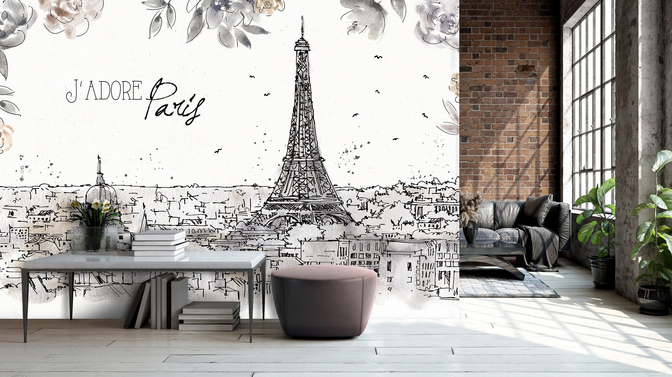 Paris Wallpaper - Etsy Paris Wallpaper - Etsy