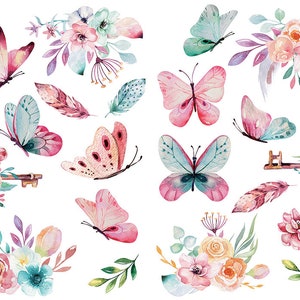 Wall Stickers Butterflies| Wall DECALS | Self Adhesive Decoration | Girlls Room Wall Stickers | Wall Sticker | Wall Tattoo