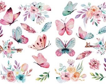 Wall Stickers Butterflies| Wall DECALS | Self Adhesive Decoration | Girlls Room Wall Stickers | Wall Sticker | Wall Tattoo