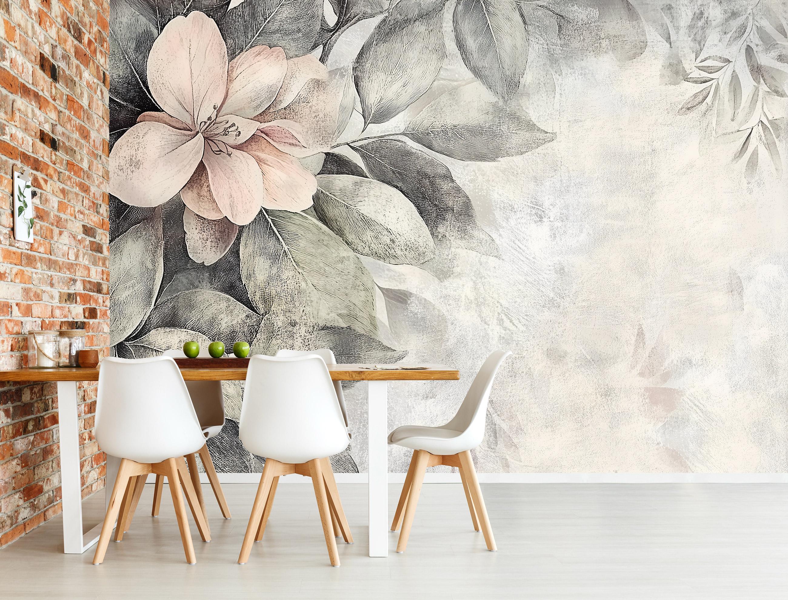 PASTEL Flowers Wallpaper | Nature Mural | Wall Decoration | Peonies Wall Poster | Interior Design | Wall Art | GIFT Idea
