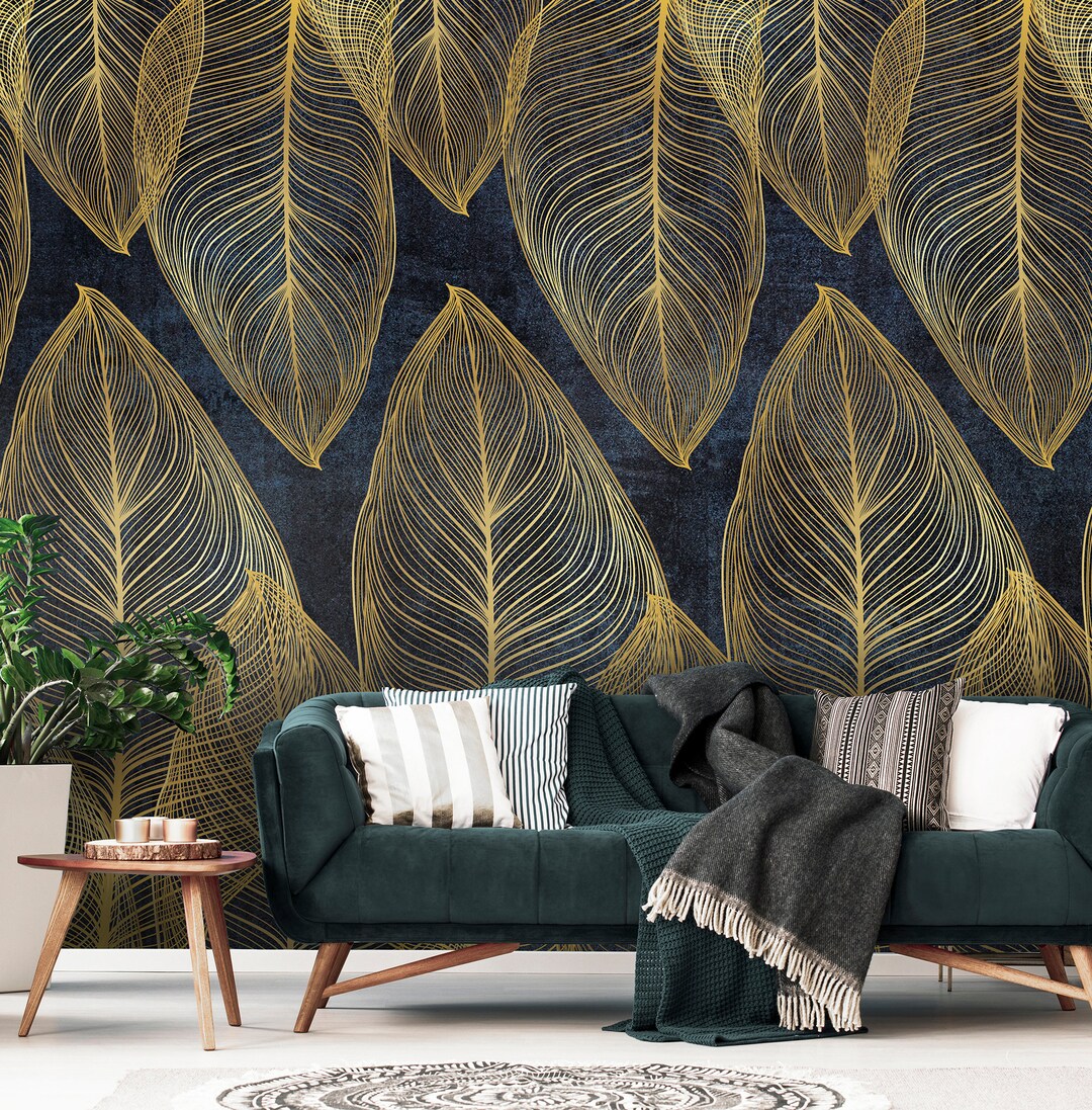 ART DECO Pattern Dark Wallpaper Photo Mural Wall Decoration Wall Poster