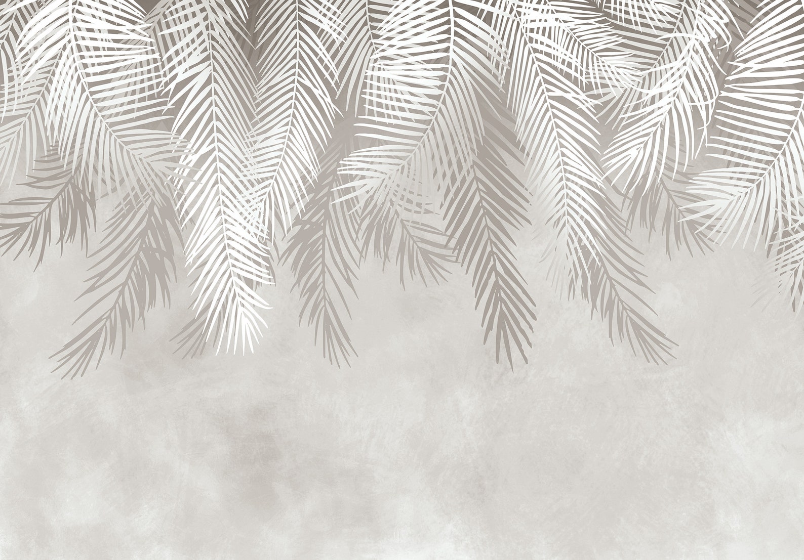 Pastel Leaves Wallpaper Pastel Colours Mural Botanical Wall Poster