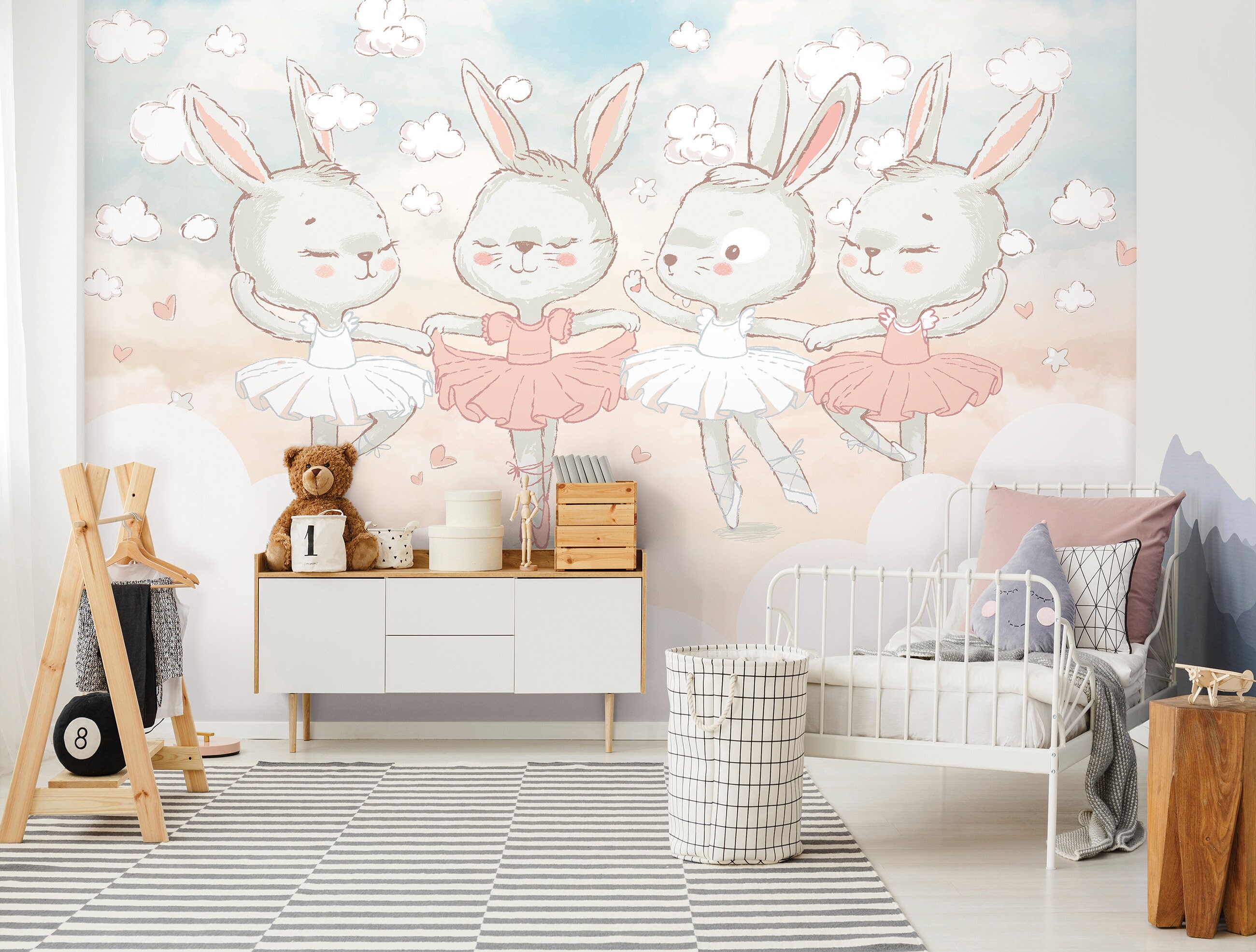 Bunny Wallpaper Etsy Bunny Wallpaper Etsy