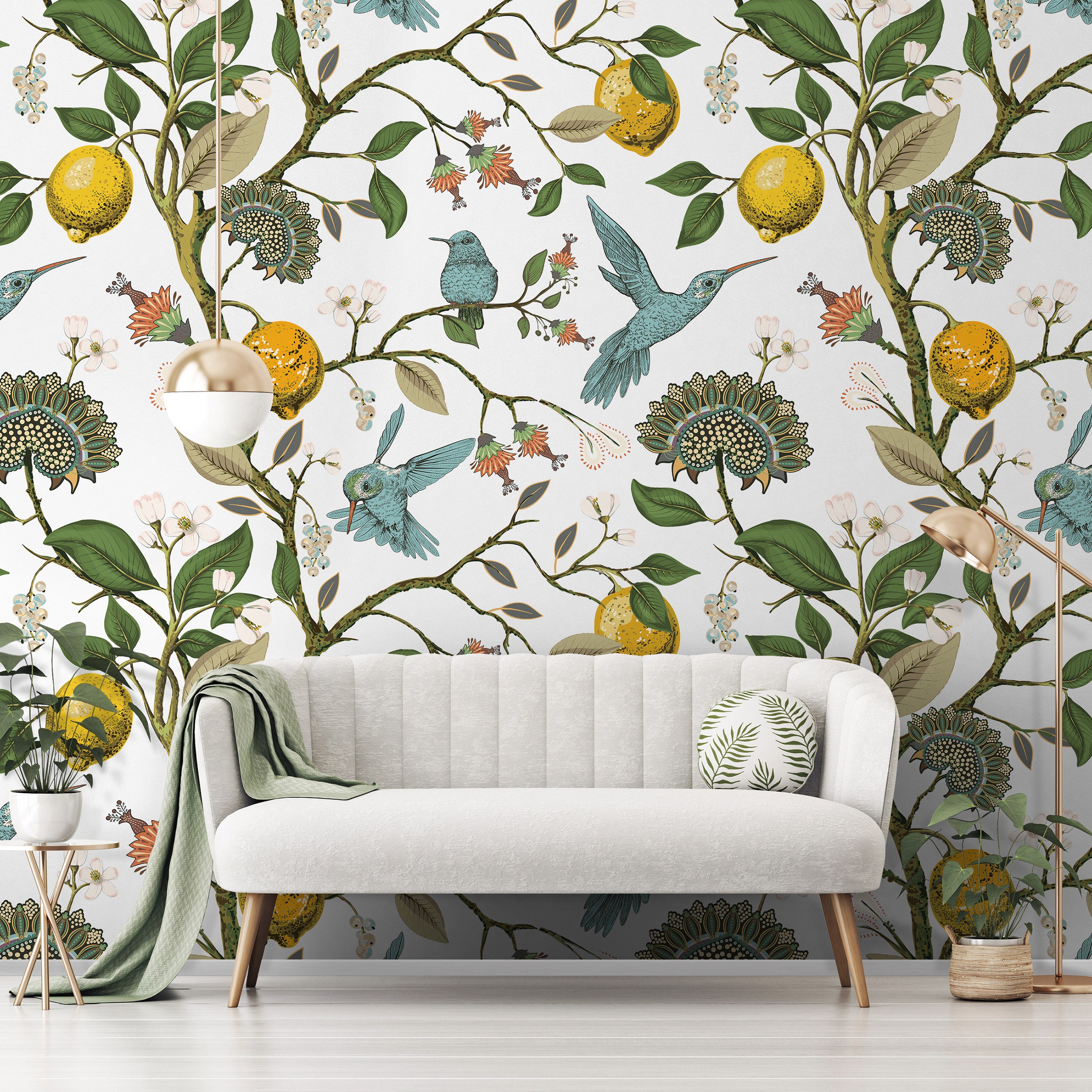 Lemon Wallpaper - Etsy Lemon Wallpaper - Etsy