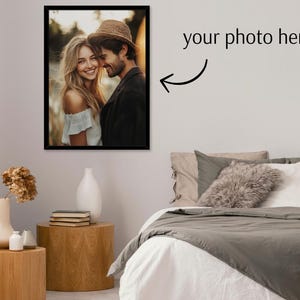 PRINT from your Photo, printed picture in frame, customized picture from photo, custom photo gift for woman, birthday gift idea