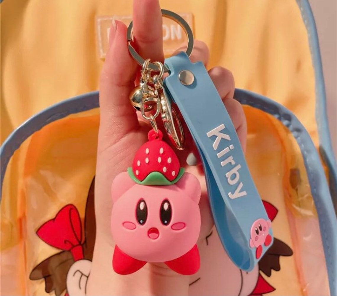 Kirby figurine keychain Etsy