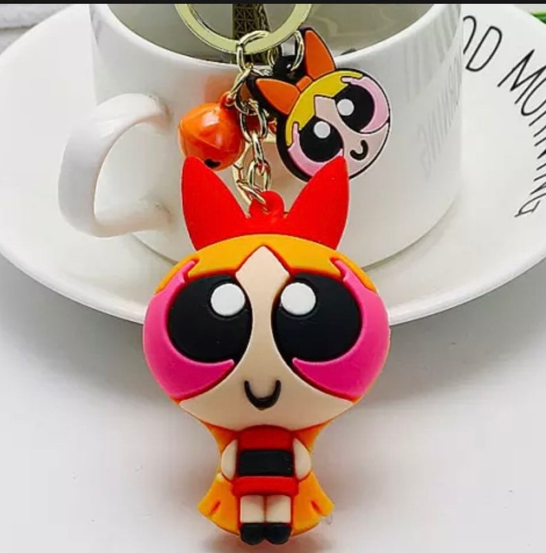 Powerpuff Girl Keychain Etsy